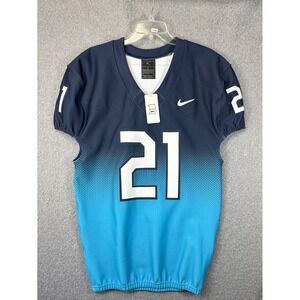 Nike Team Engineered Men's Football Jersey TIGERS 21 Blue Gradient Size L New